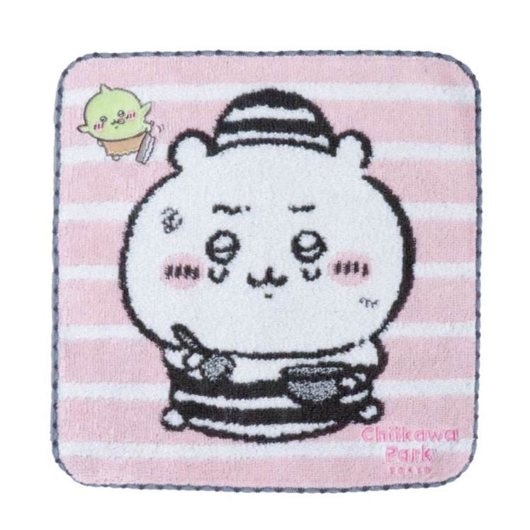 ミニハンカチタオル　捕まっちゃった　イエロー（ちいかわ）